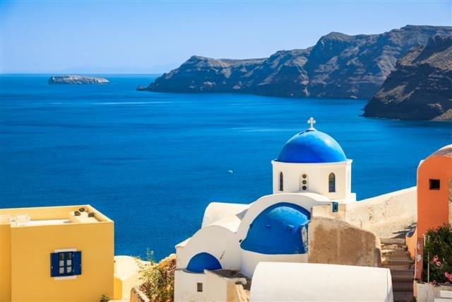 View of the Caldera in Santorini Island