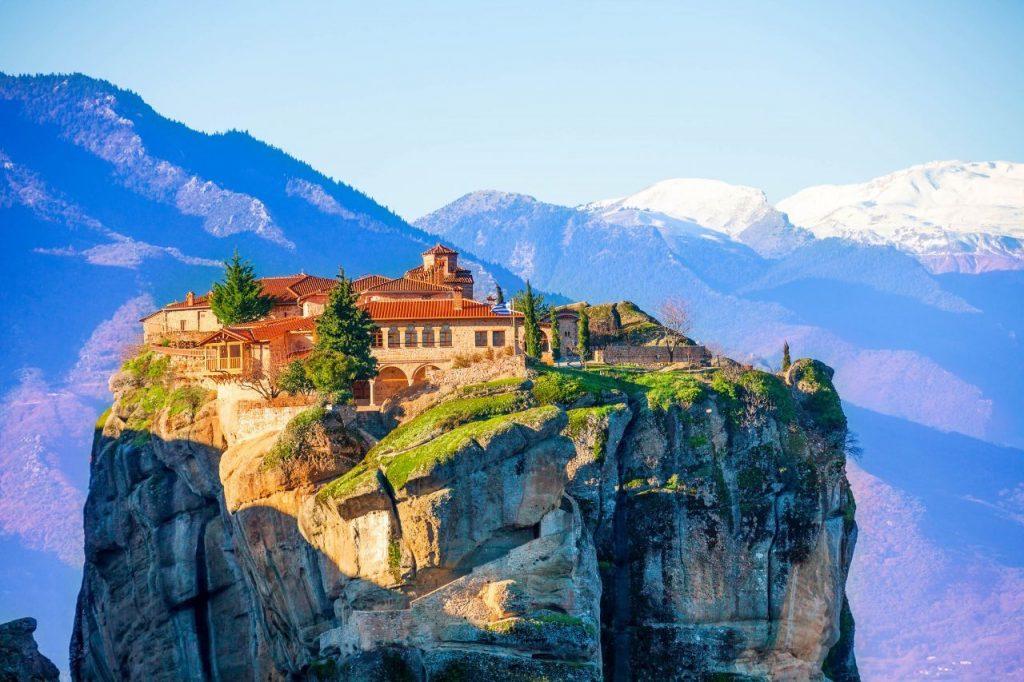 Sunny Meteora Monasteries