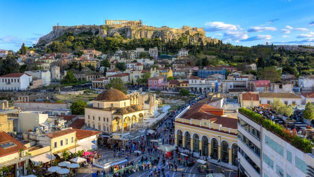 Monastiraki Square and Acropolis