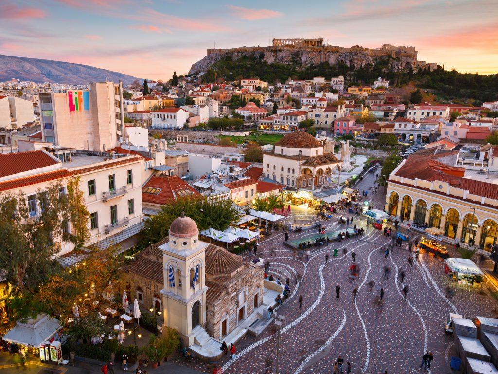 Acropolis from Monastiraki Square