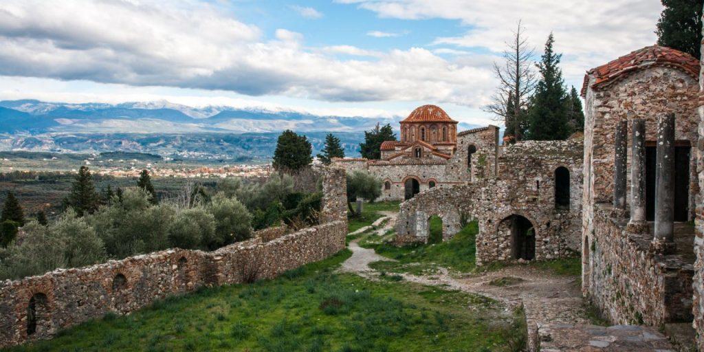 Mystras mountain view