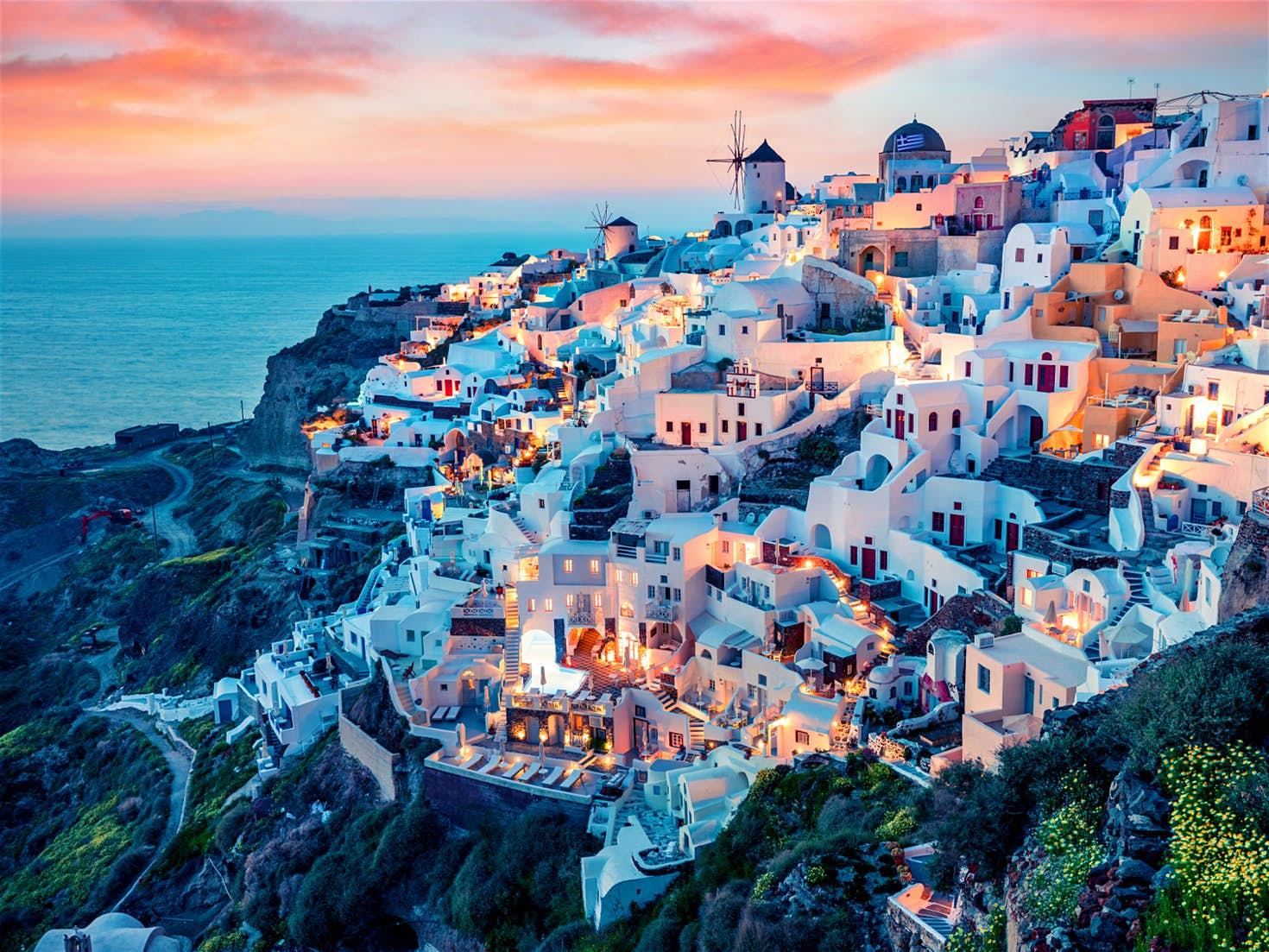 Santorini Village Hillside