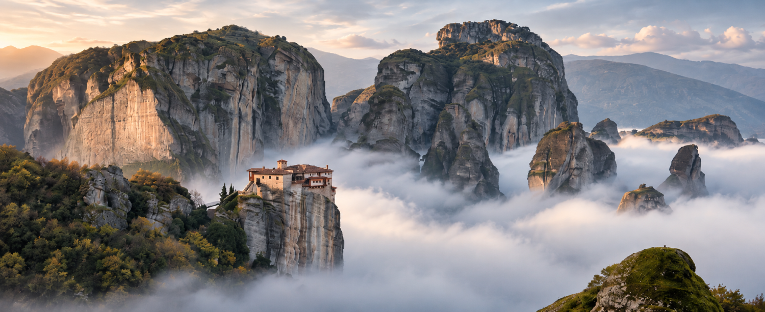 Meteora and Delfi 2 Days Tour from Athens
