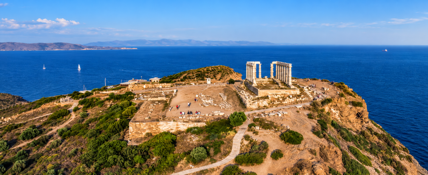 temple-of-poseidon-cape-sounion-blue-sky